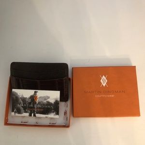 Martin Dingman Brown Alligator Cardcase - unisex